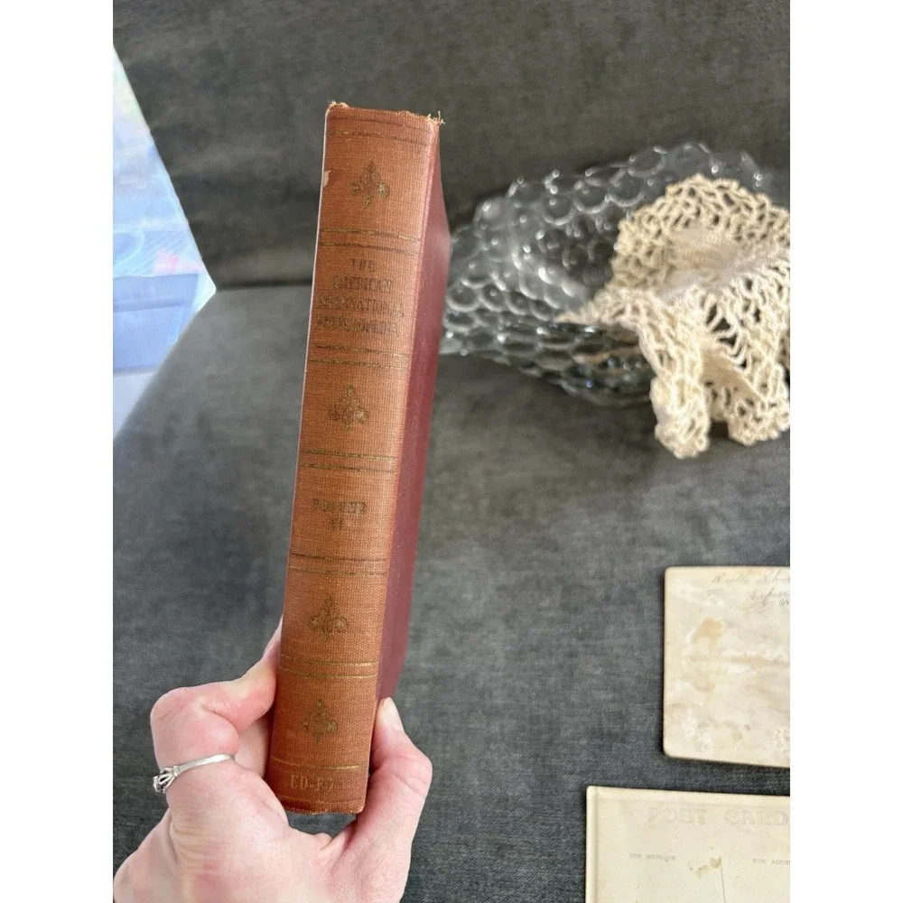 Vintage Primitive Curated Vignette, Book, Linen, Faux Greenery, Ephemera, Pepper